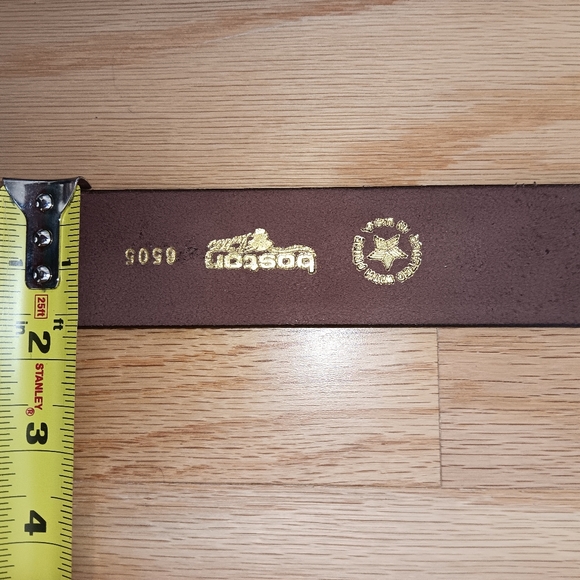 Boston Leather Mens Leather 42 Waist. 1 3/4 Wide. Total Including Buckle 47 Inch - Picture 10 of 10